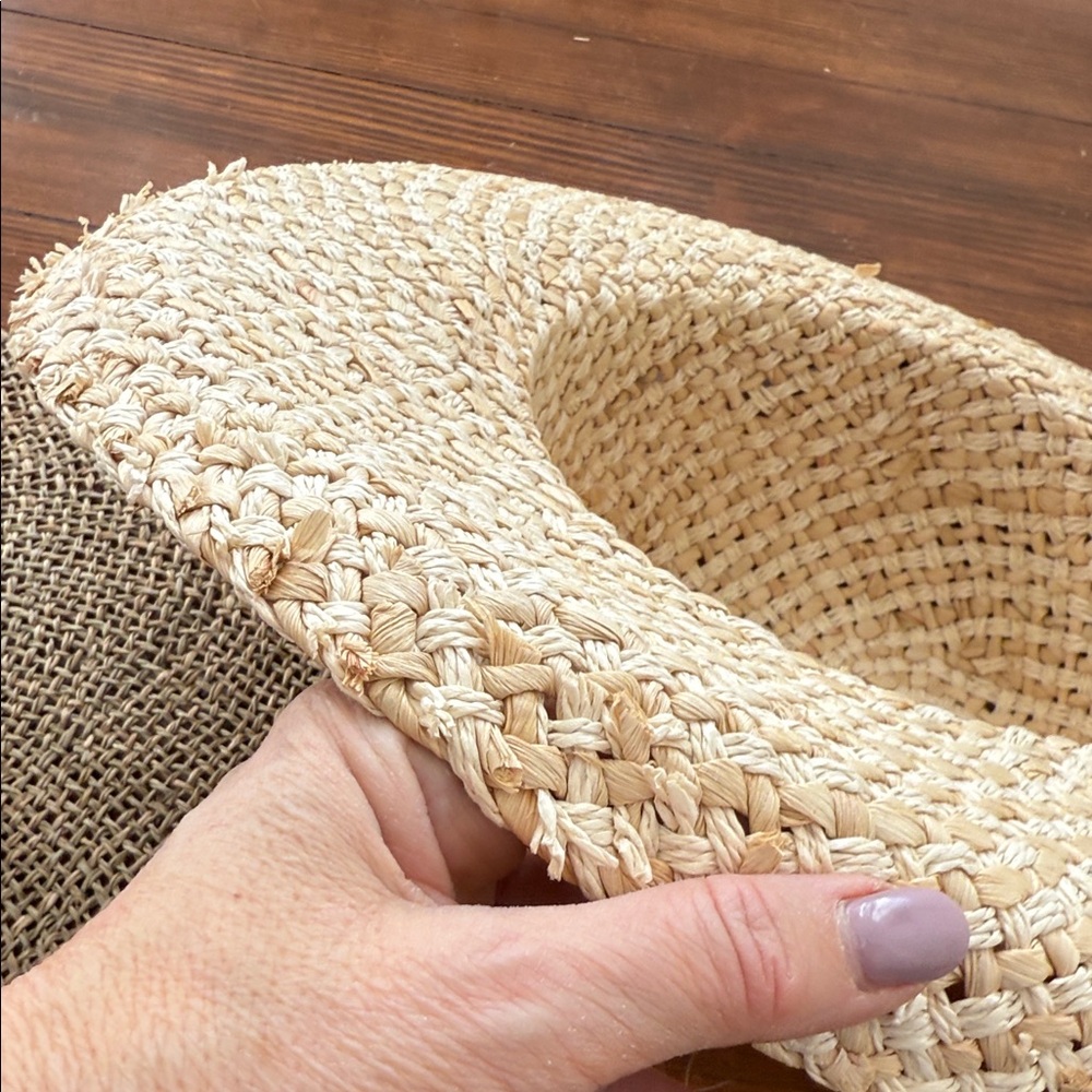 BUNDLE of 2 Straw Sun Hats with Floral Accent and Punta Cana - Picture 10 of 10